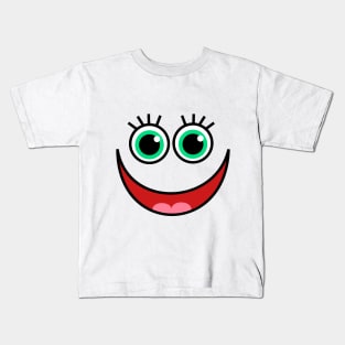 Funny faces cute cartoon expressions tshirt Kids T-Shirt